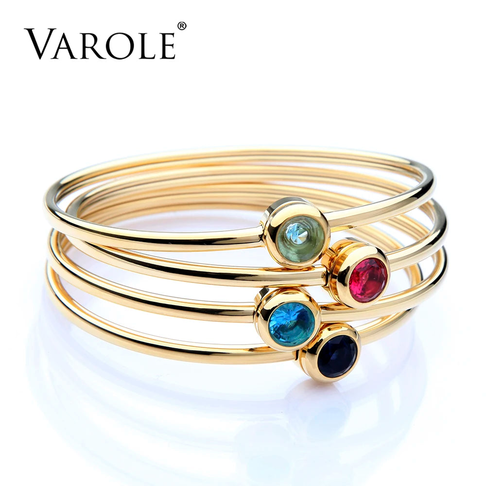 Aurora Crystal Cuff Bracelet