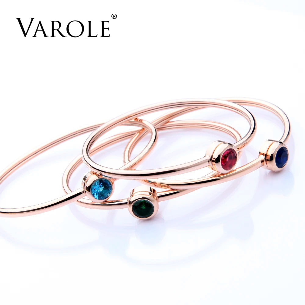 Aurora Crystal Cuff Bracelet