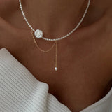 Jardin Bohème Lock & Leaf Pendant Necklace