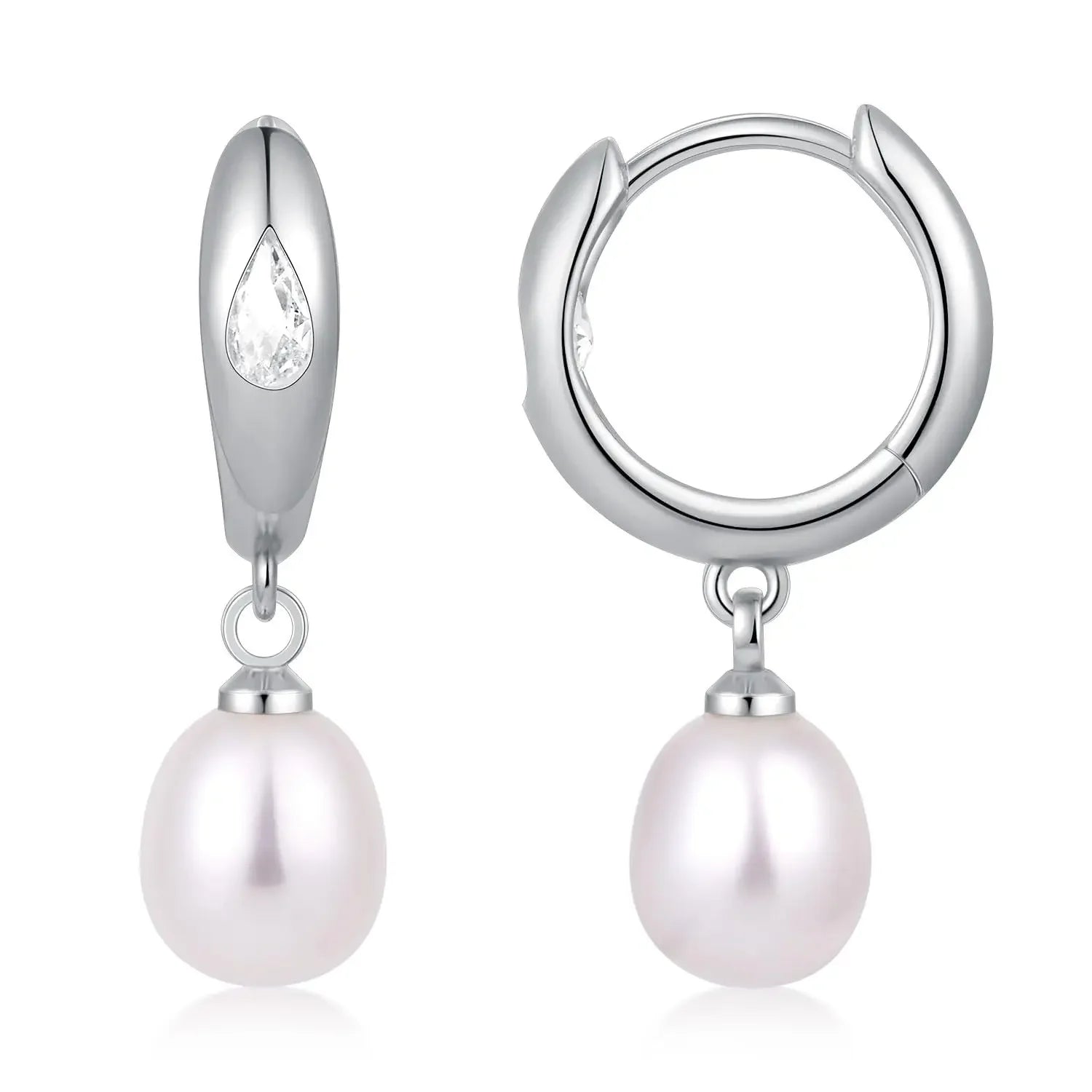 Isla Freshwater Pearl Hoop Earrings