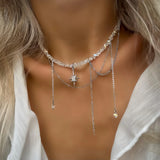 Jardin Bohème Lock & Leaf Pendant Necklace