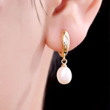 Isla Freshwater Pearl Hoop Earrings