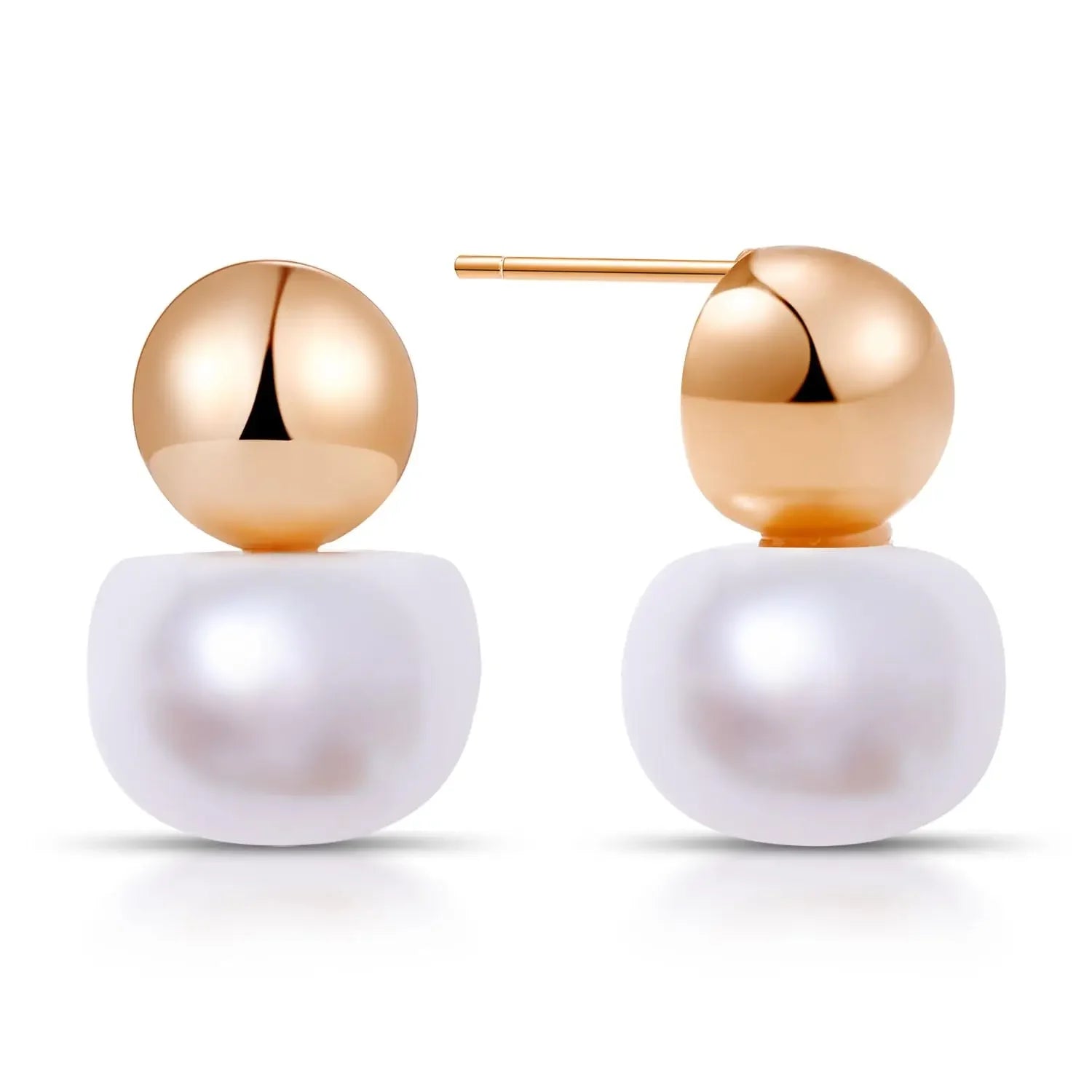 Isla Freshwater Pearl Hoop Earrings