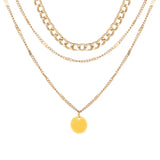 Vintage Link Chain Pendant Necklace
