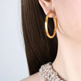 Valora Twisted Hoop Earrings
