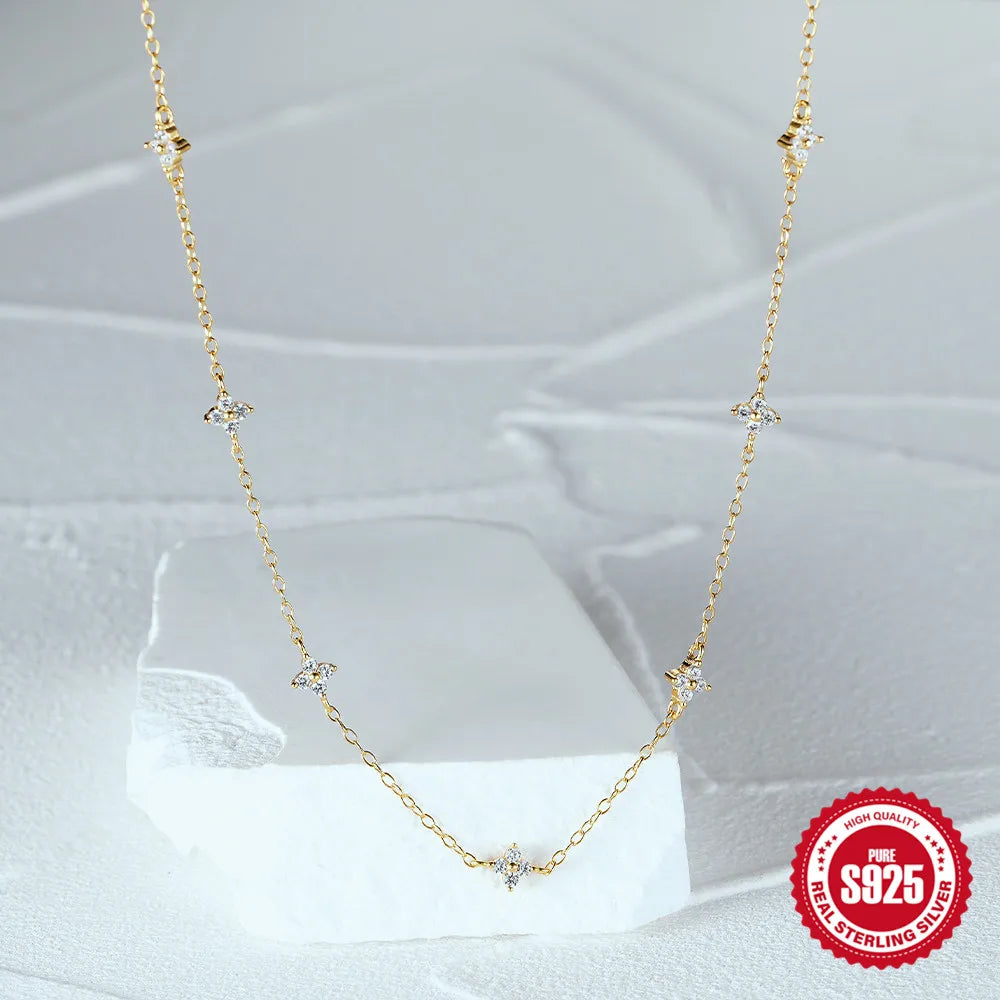 Fleur Fine 925 Sterling Silver Necklace