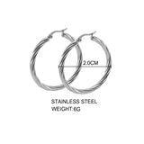 Valora Twisted Hoop Earrings