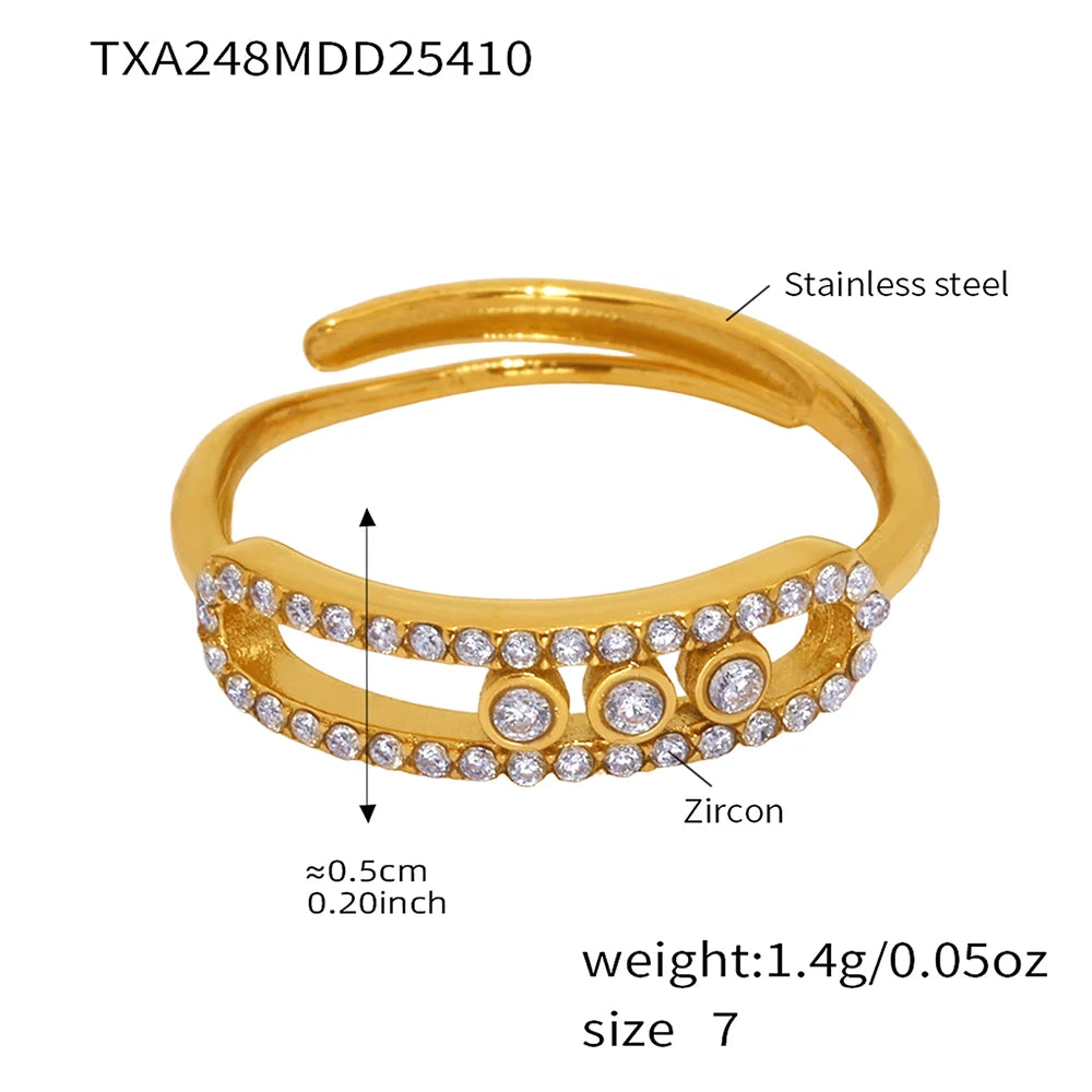 Celeste Zircon Necklace & Ring Set