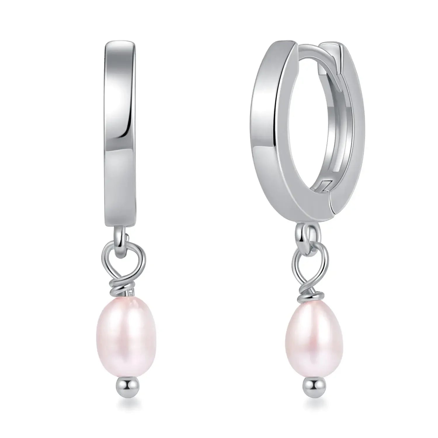 Isla Freshwater Pearl Hoop Earrings