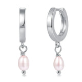 Isla Freshwater Pearl Hoop Earrings