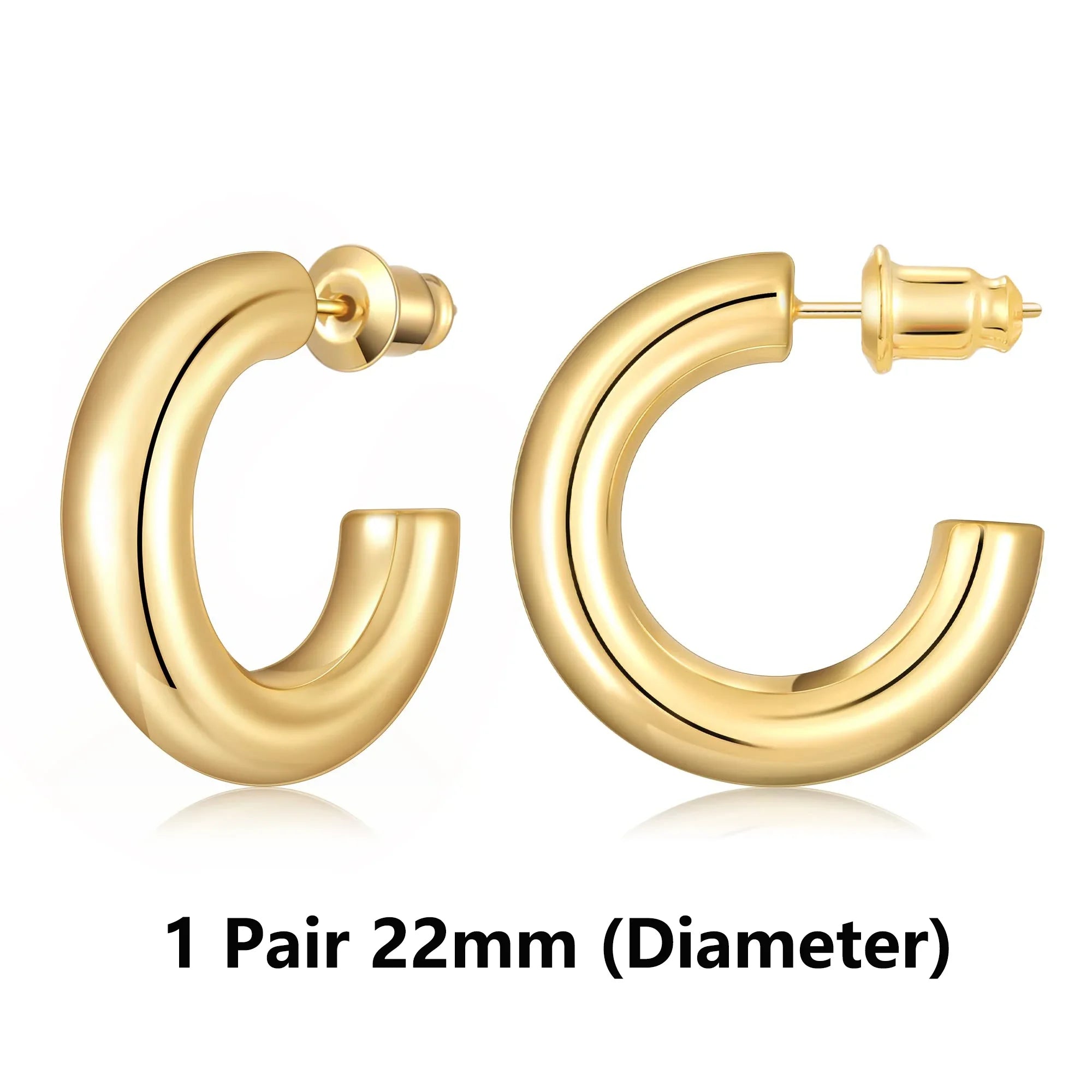 Aurora Gold Hoop Earrings