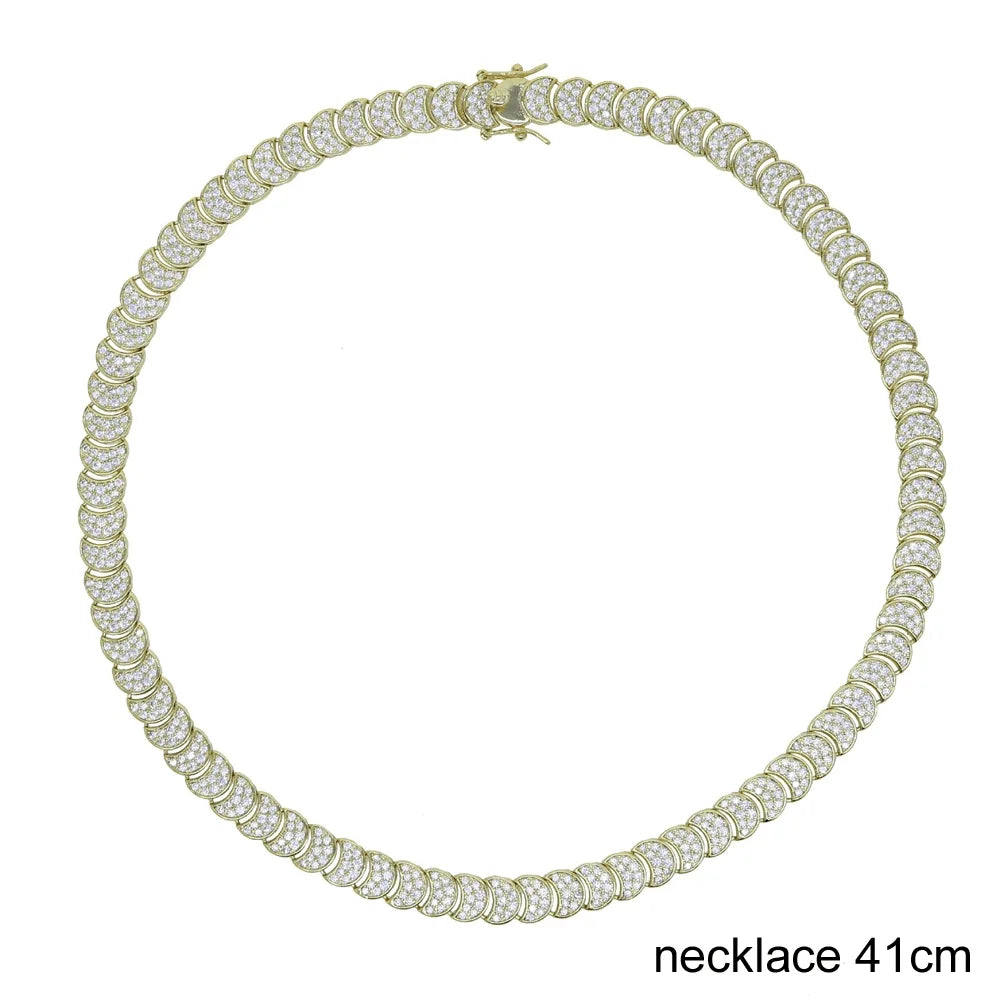 Lunara Crystal Choker & Bracelet Set