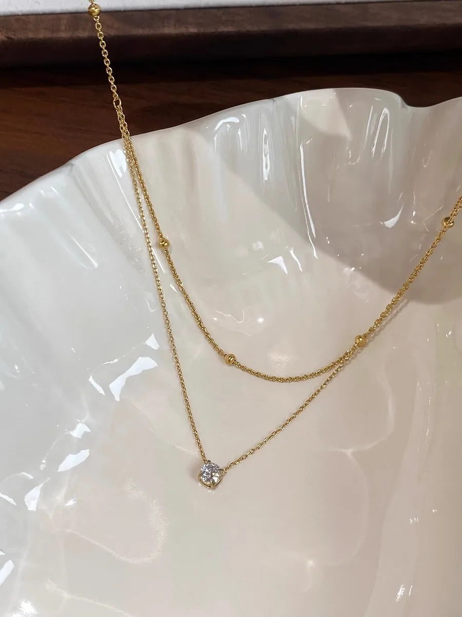 Zara Zircon Stainless Steel Choker Necklace