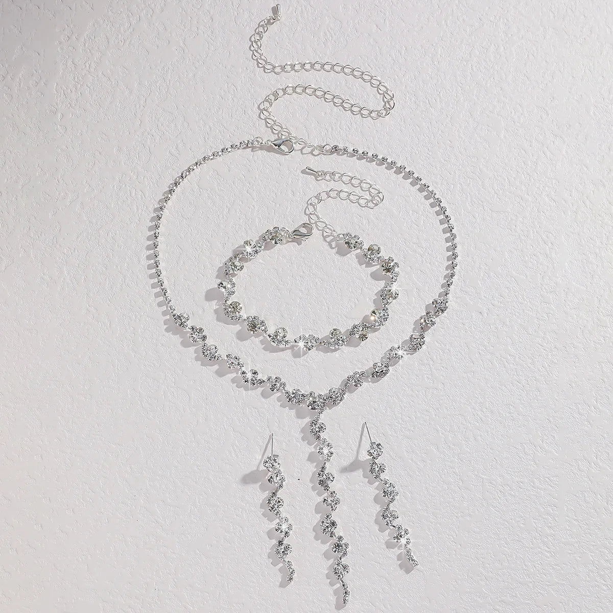 Aurélie Crystal Tassel Jewelry Set