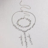 Aurélie Crystal Tassel Jewelry Set