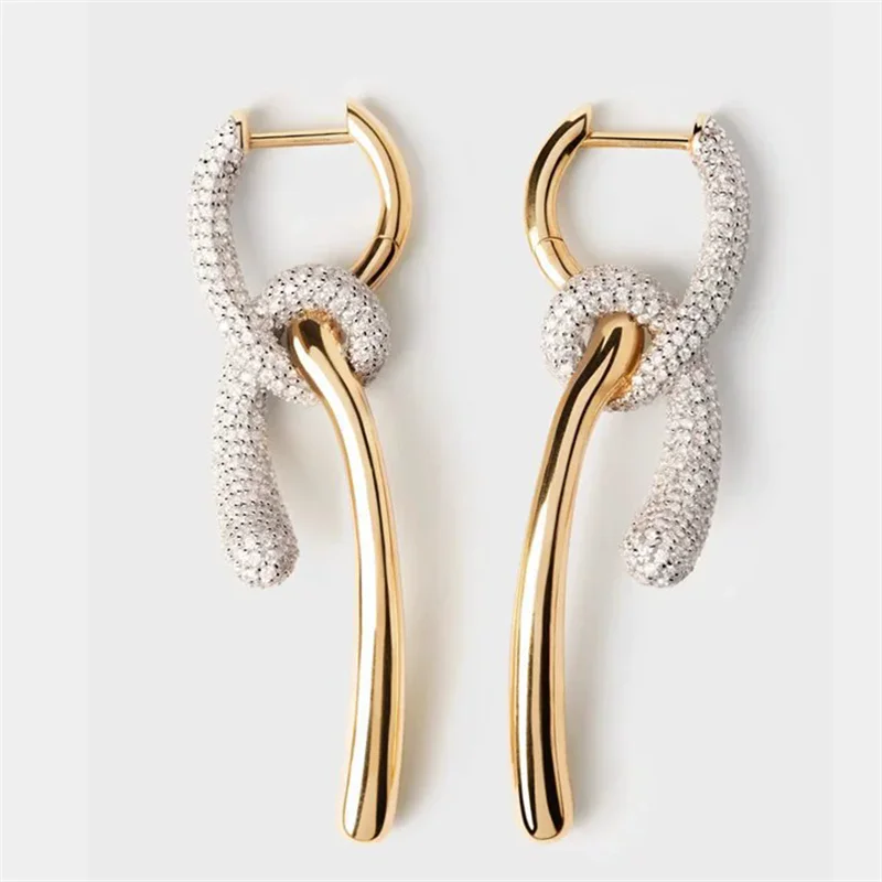 Evelisse Knot Crystal Earrings