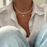 Jardin Bohème Lock & Leaf Pendant Necklace