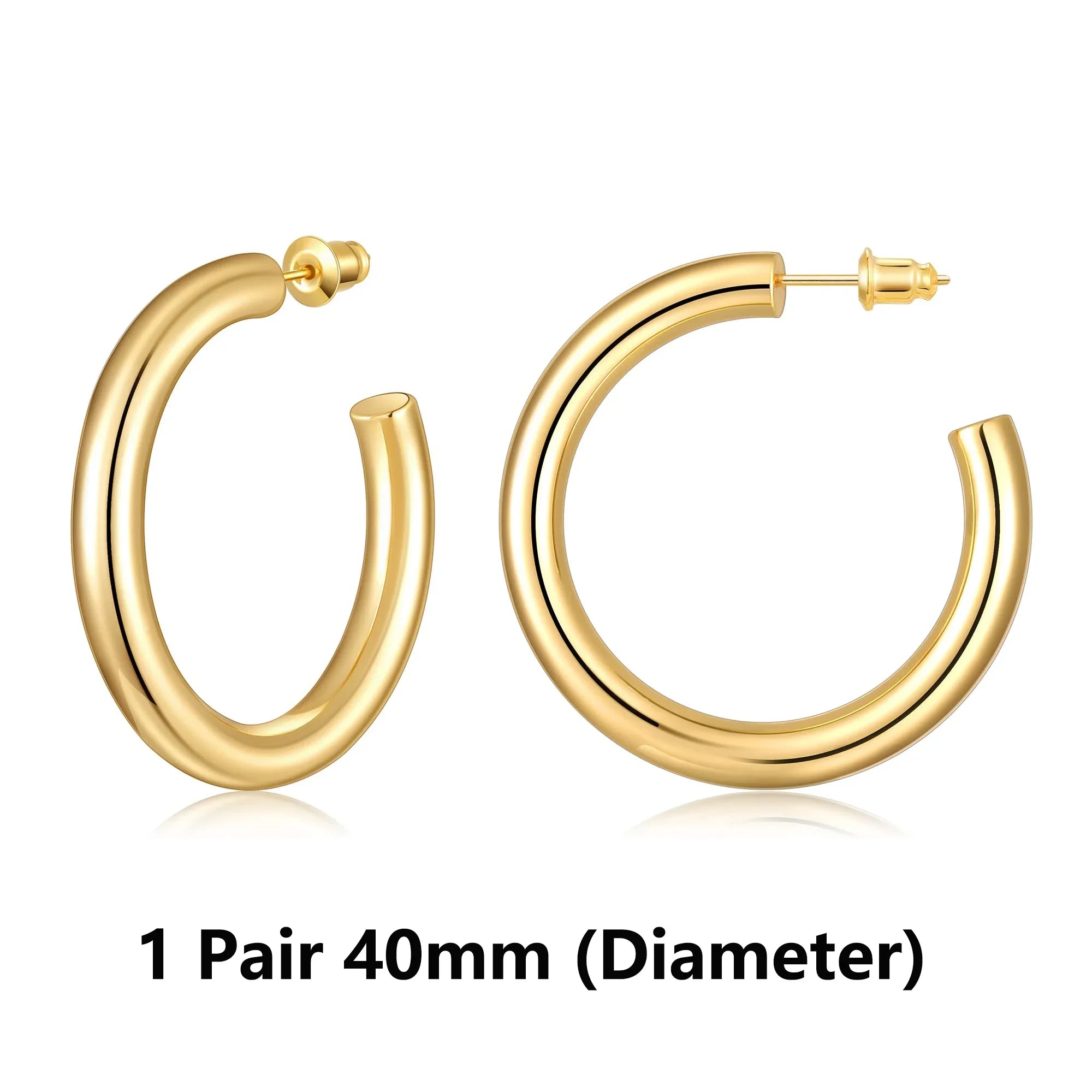 Aurora Gold Hoop Earrings