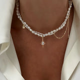 Jardin Bohème Lock & Leaf Pendant Necklace