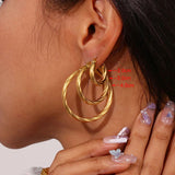 Valora Twisted Hoop Earrings