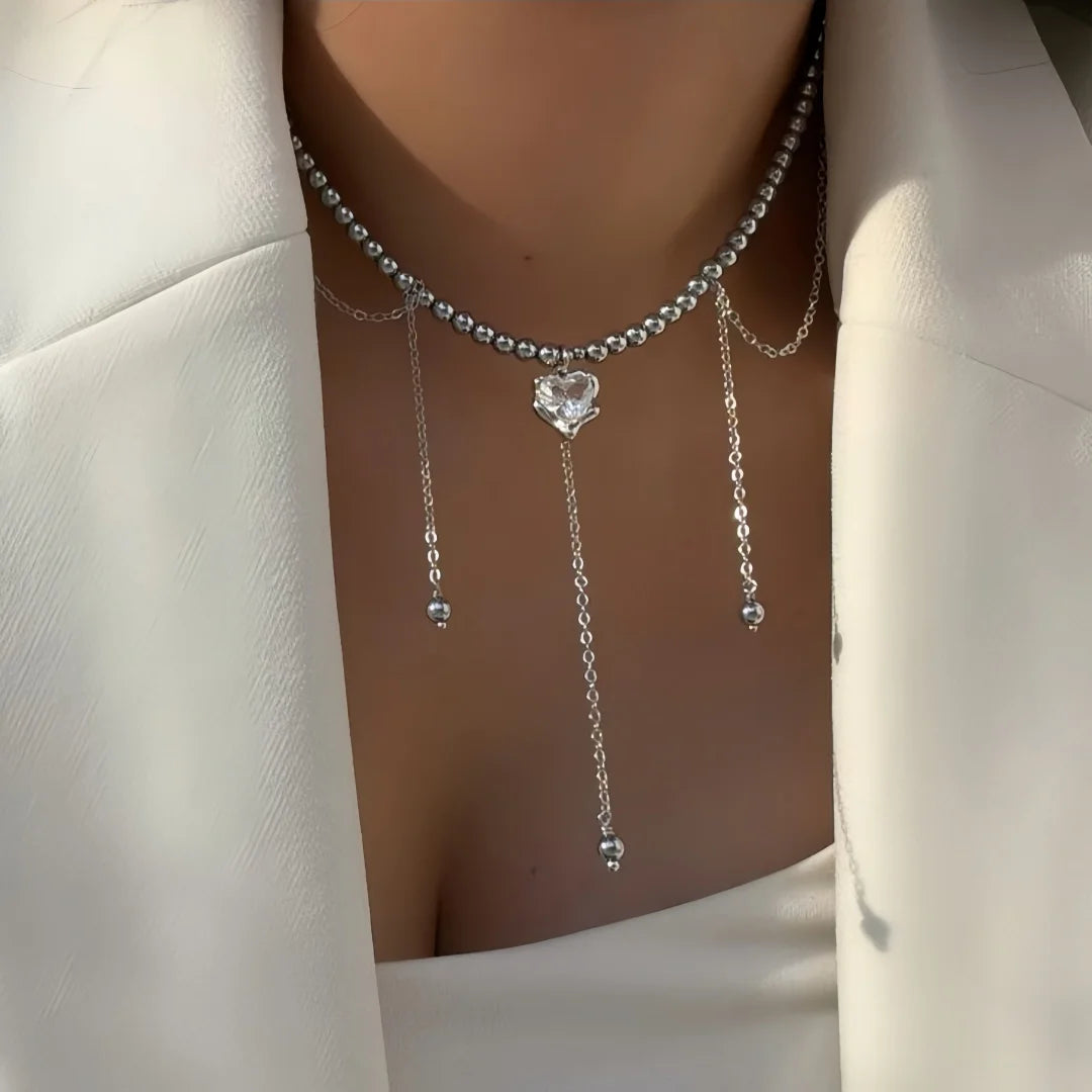 Jardin Bohème Lock & Leaf Pendant Necklace
