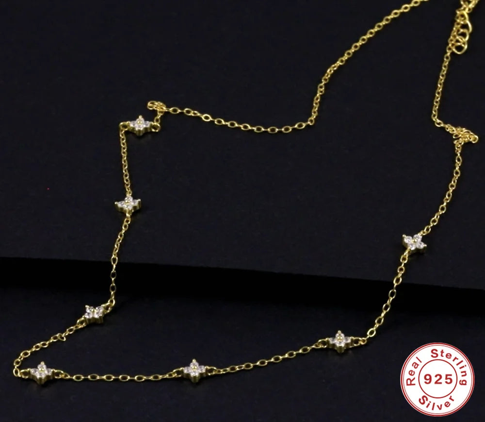 Fleur Fine 925 Sterling Silver Necklace