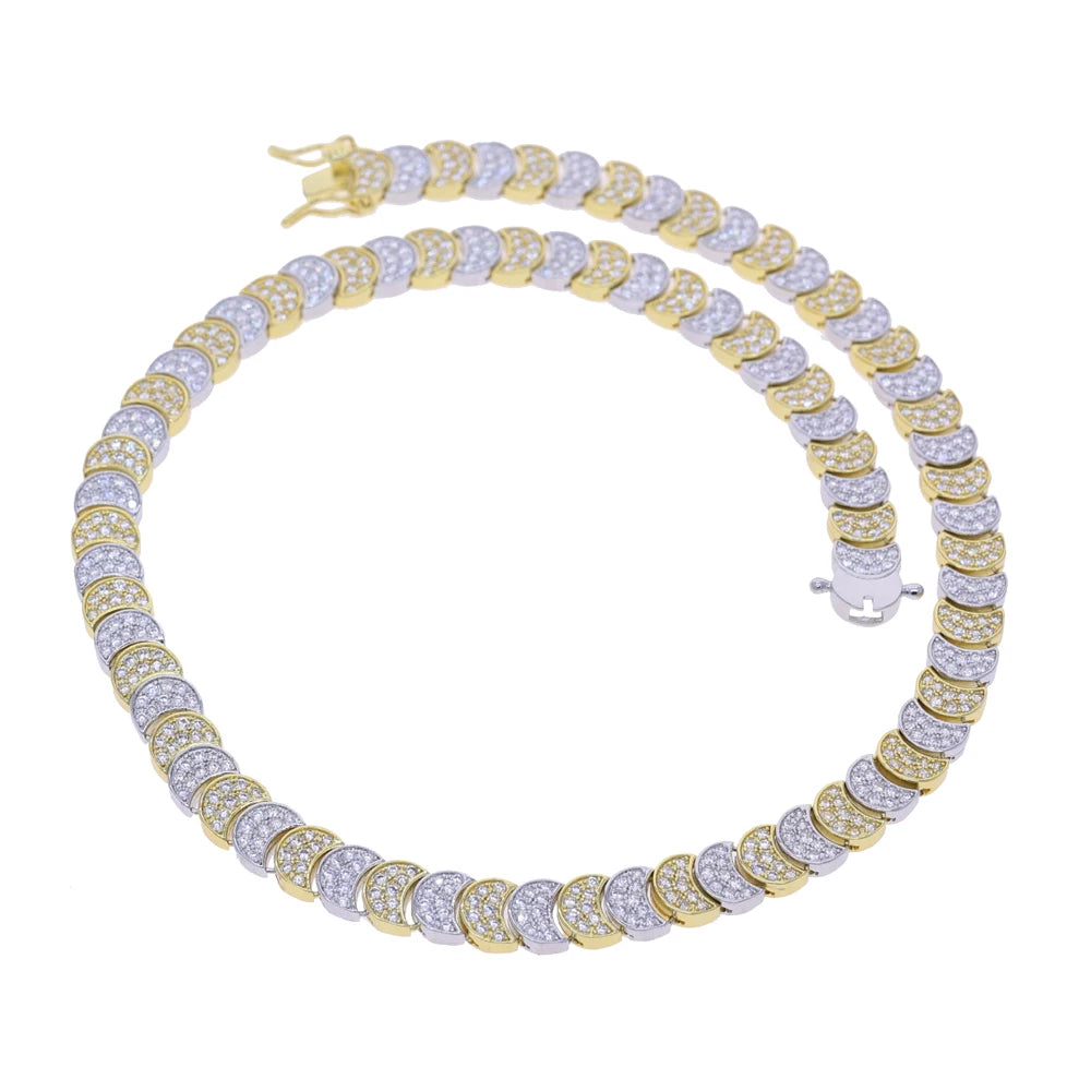 Lunara Crystal Choker & Bracelet Set