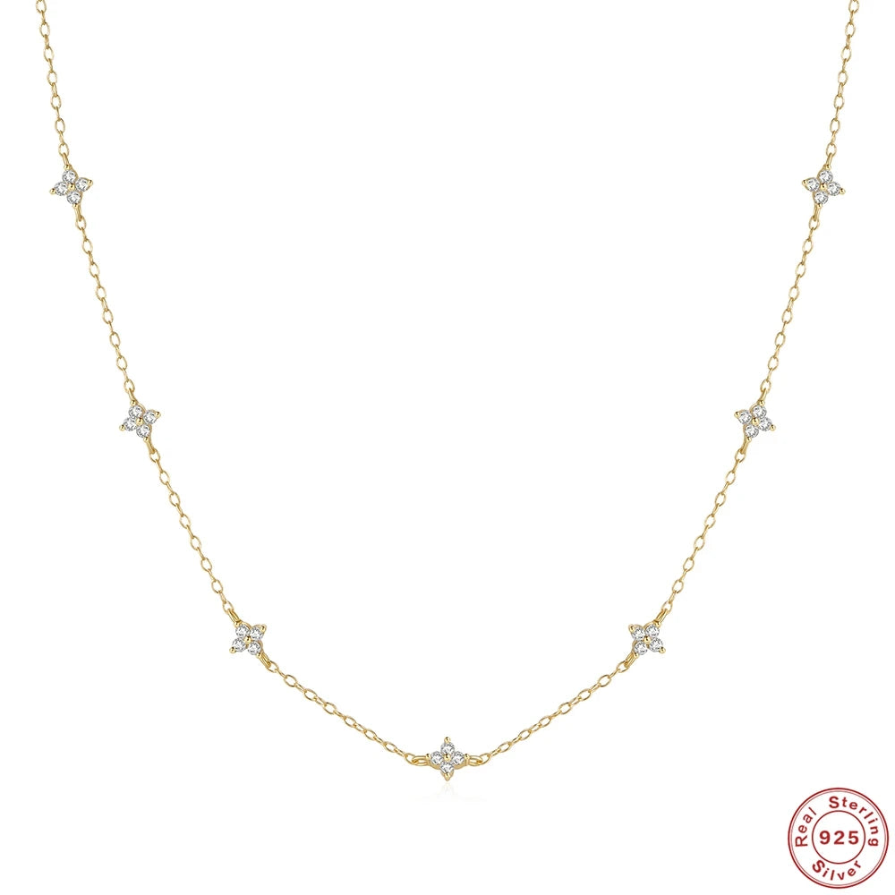 Fleur Fine 925 Sterling Silver Necklace