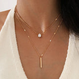 Vintage Link Chain Pendant Necklace