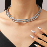 Luxe Triple Chain Necklace
