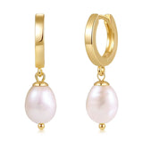 Isla Freshwater Pearl Hoop Earrings