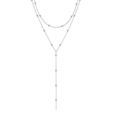 Cascade Double Layer Tassel Necklace