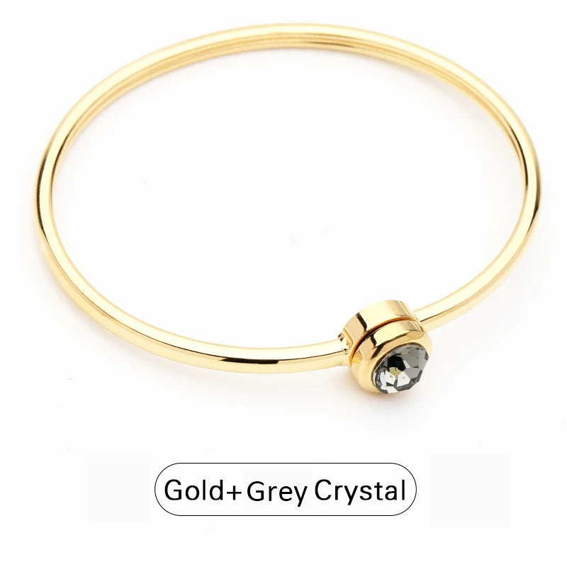 Aurora Crystal Cuff Bracelet