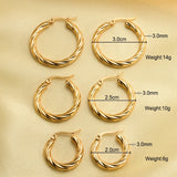 Valora Twisted Hoop Earrings