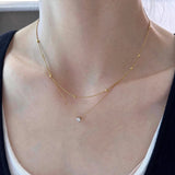 Zara Zircon Stainless Steel Choker Necklace