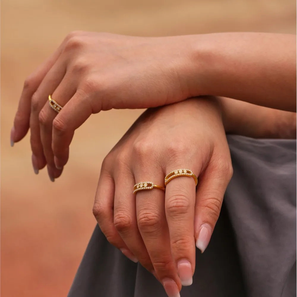 Celeste Zircon Necklace & Ring Set