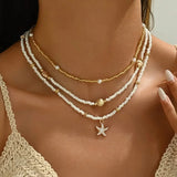 Coastal Charm Stacked Necklace Set