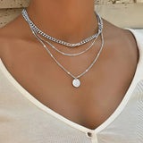 Vintage Link Chain Pendant Necklace