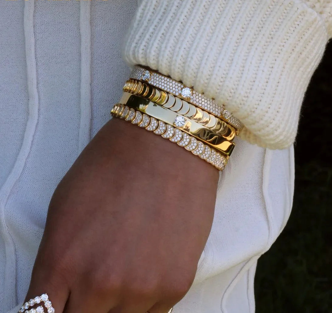 Lunara Crystal Choker & Bracelet Set
