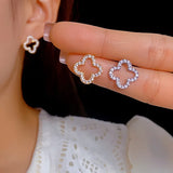 Lucky Clover Crystal Earrings