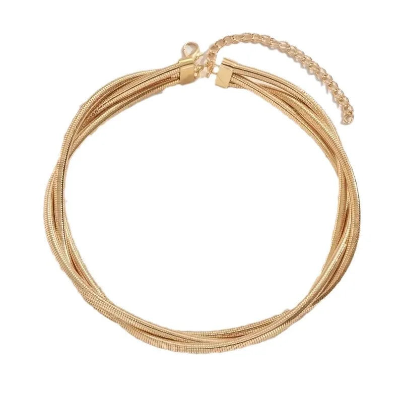 Luxe Triple Chain Necklace