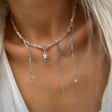 Jardin Bohème Lock & Leaf Pendant Necklace