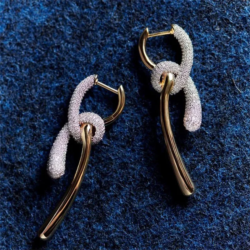 Evelisse Knot Crystal Earrings