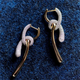 Evelisse Knot Crystal Earrings