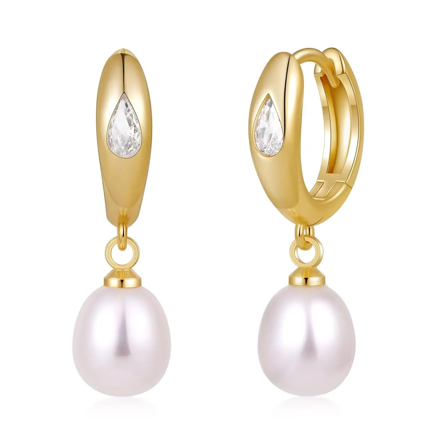 Isla Freshwater Pearl Hoop Earrings
