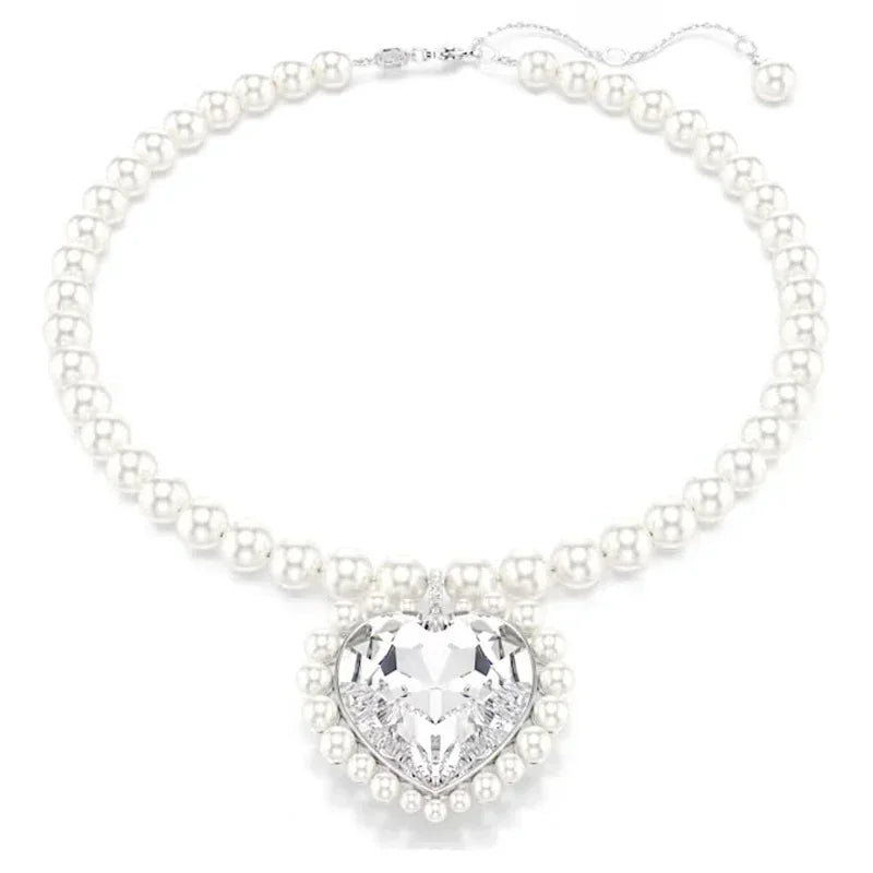 Amorette Heart Crystal Jewelry Set