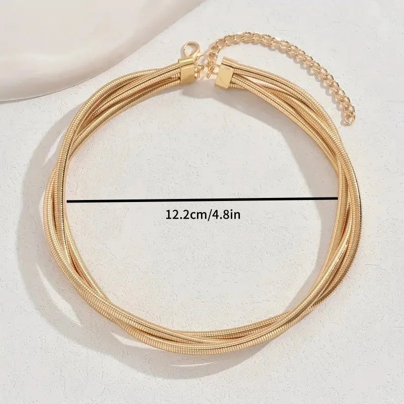 Luxe Triple Chain Necklace