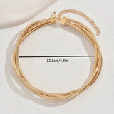 Luxe Triple Chain Necklace