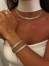 Lunara Crystal Choker & Bracelet Set