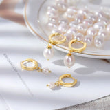 Isla Freshwater Pearl Hoop Earrings